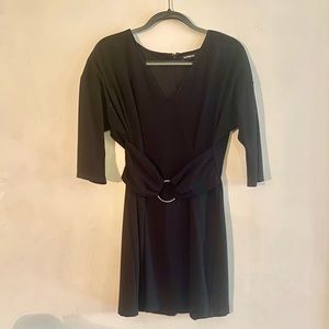 Dolman Sleeve O-Ring Dress by Express